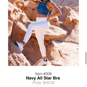 Zyia navy all star bra Xs
